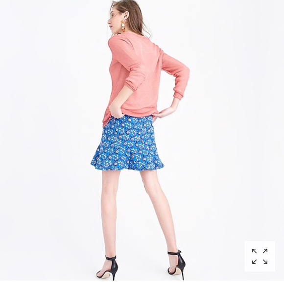 NEW J.Crew Floral Flutter Skirt - Picture 2 of 7